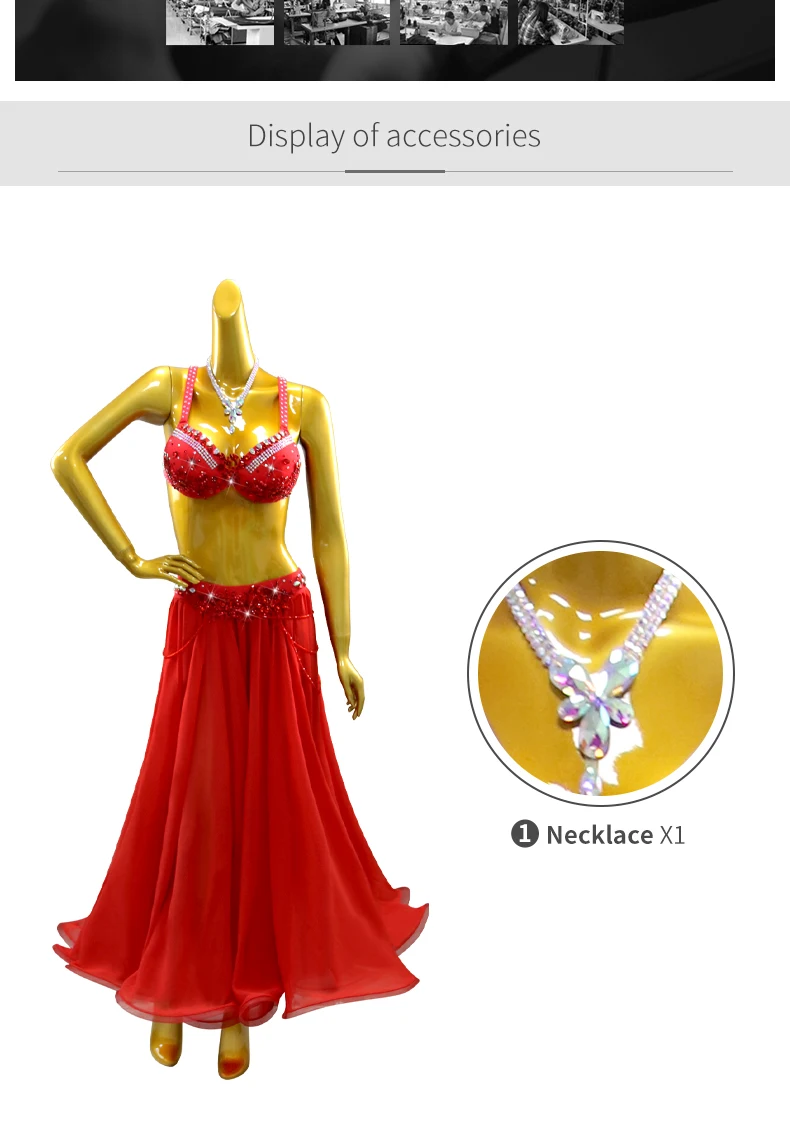 Orientalische Tanzkleidung Baladi-Kleid Bauchtanzkostüme Mädchen Bauchtanzkleidung 2026 Damen Übungskleidung Karneval Lektionsanzug – Detail 4