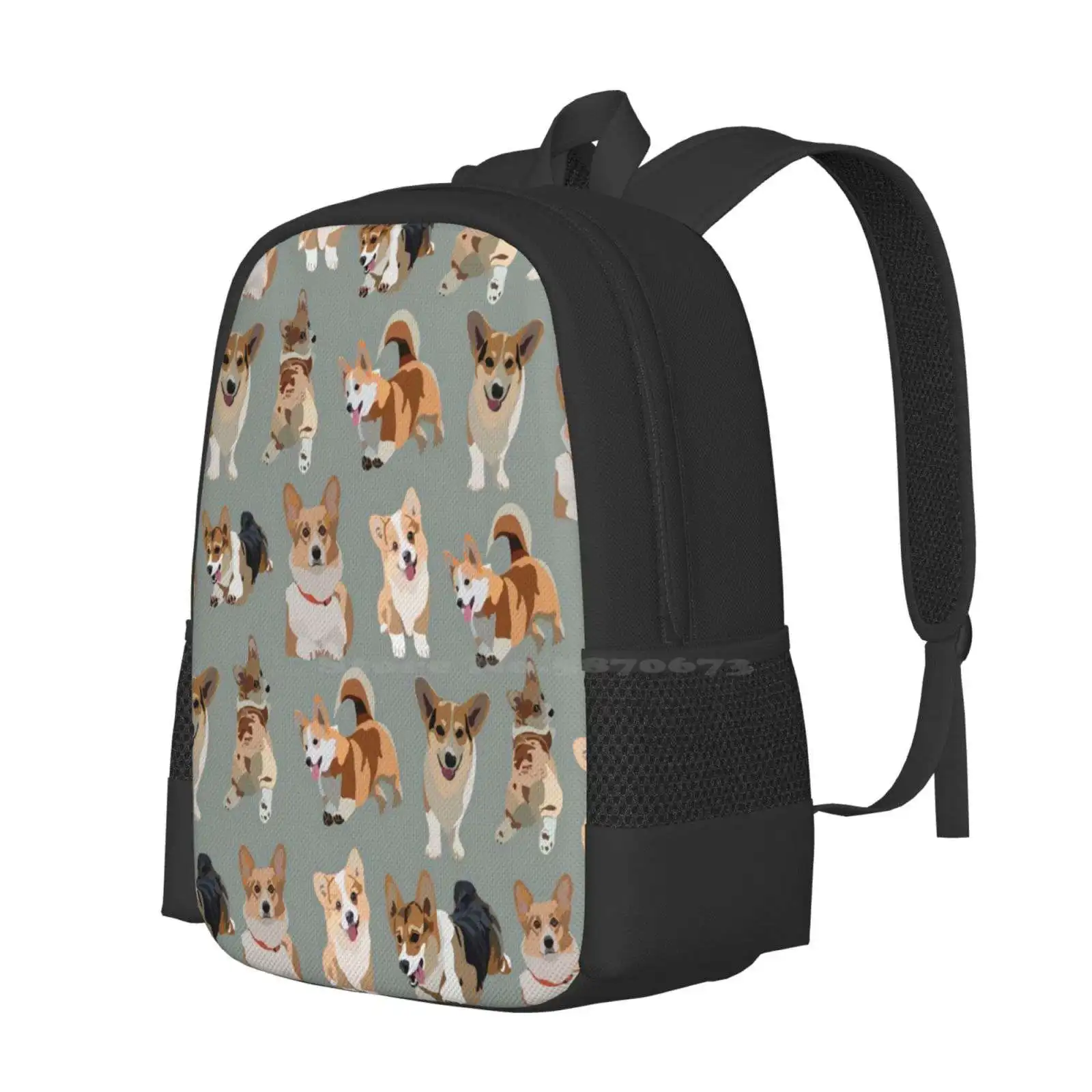 Corgis School Bag Big Capacity Backpack Laptop I Love Corgis Cute Corgi Corgi Mom Incorgnito Funny Dog Corgi Dad Dog Lover