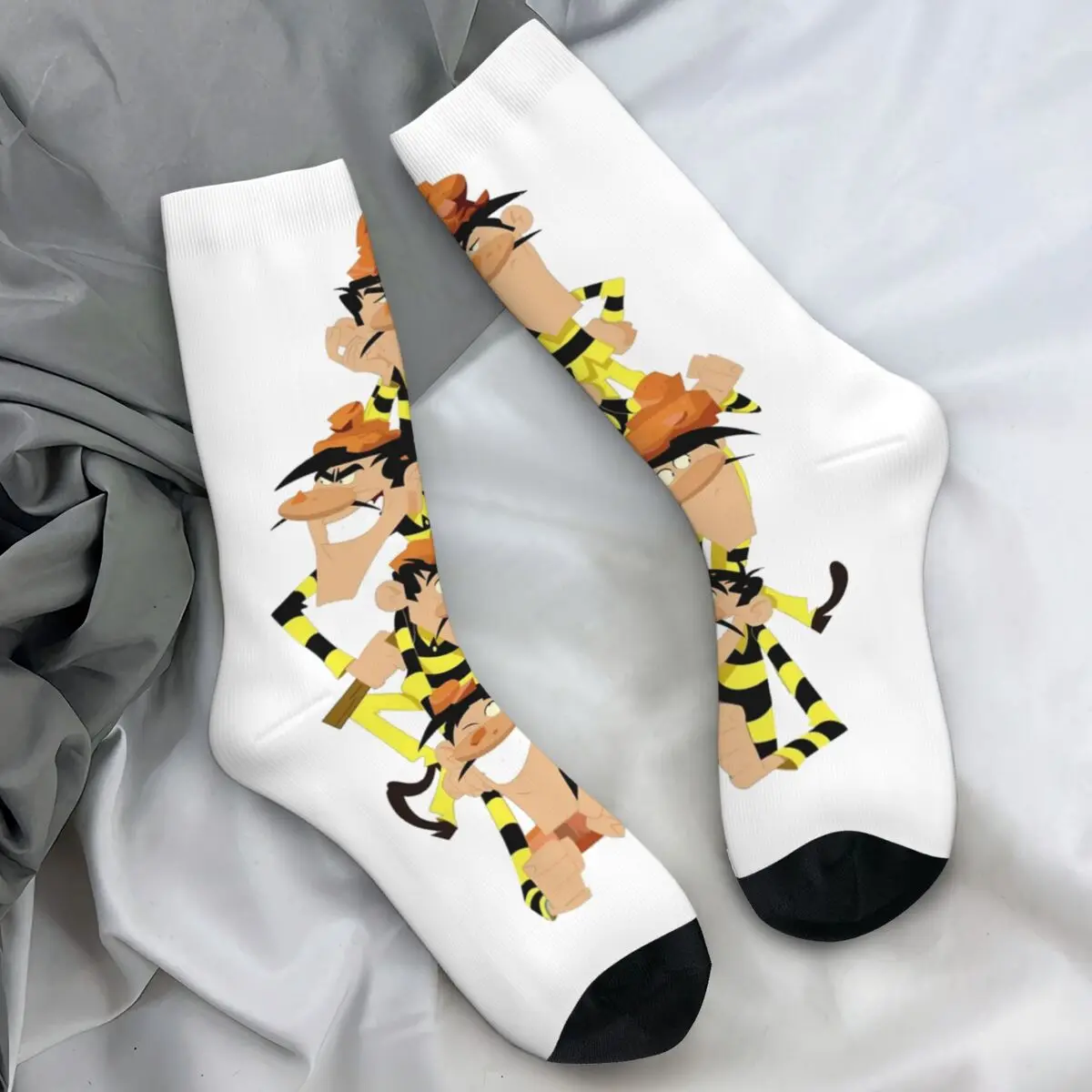 

The Daltons Comedy Cartoon Socks Gothic Stockings Autumn Non Skid Unisex Men Socks Soft Breathable Graphic Running Sports Socks