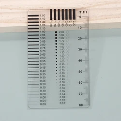 Measuring Pass Badge Gauge Stain Card Point Gauge Wire Gauge Transparent Film Ruler Welding Gage Stain Crack Contrast Ruler