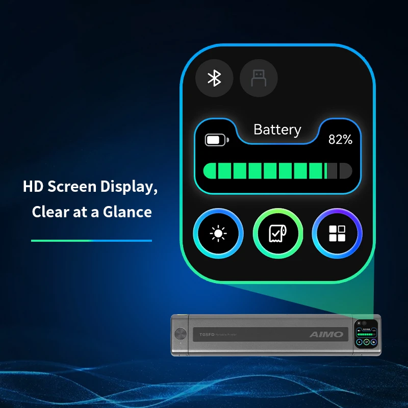 جديد AIMO T08FD طابعة استنسل الوشم الحرارية اللاسلكية آلة نقل الوشم آلة ناسخة متوافقة مع الهاتف الذكي والكمبيوتر #2