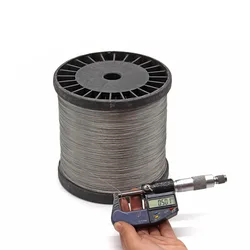 10-100 Meters 7X7 Structure 0.4 0.5 0.6 0.8 1 1.2 1.5 2 2.5 3 4 MM Diameter Marine 316 Grade Stainless Steel Wire Rope Cable
