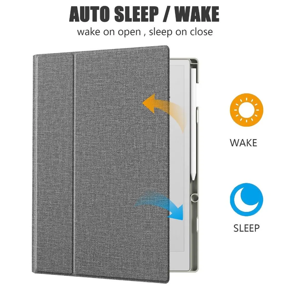 11.8 inch E-Reader Case Auto Wake/Sleep Acrylic Smart Cover Clear Back Wear Resistant for reMarkable Paper Pro 2024 11.8inch