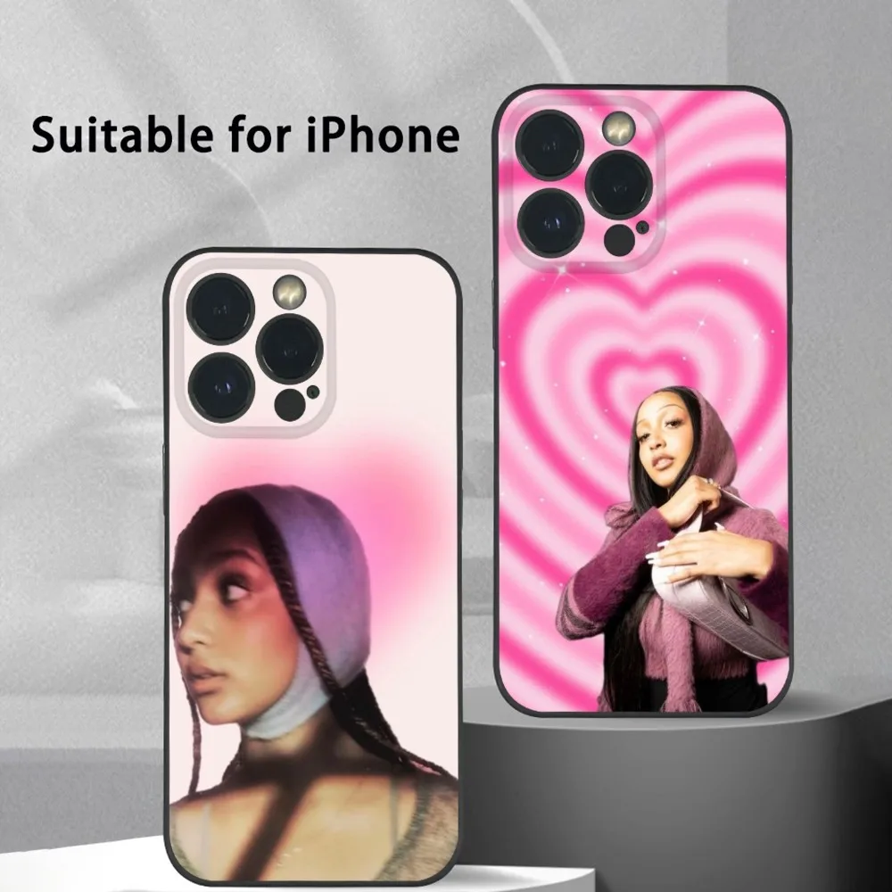 

P-PinkPantheressS Singer COOL Phone Case For IPhone 16 15 14 13 12 11 Pro Max Plus Mini Frosted Soft Shell Funda