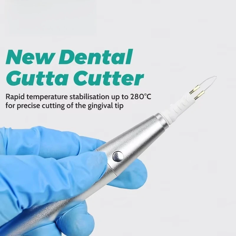 Premium Wireless Endo Gutta Percha Cutter Tooth Gum Dissolved Breaker Cutta + 8 Heating Tips Root Canal Therapys Lab Equipment