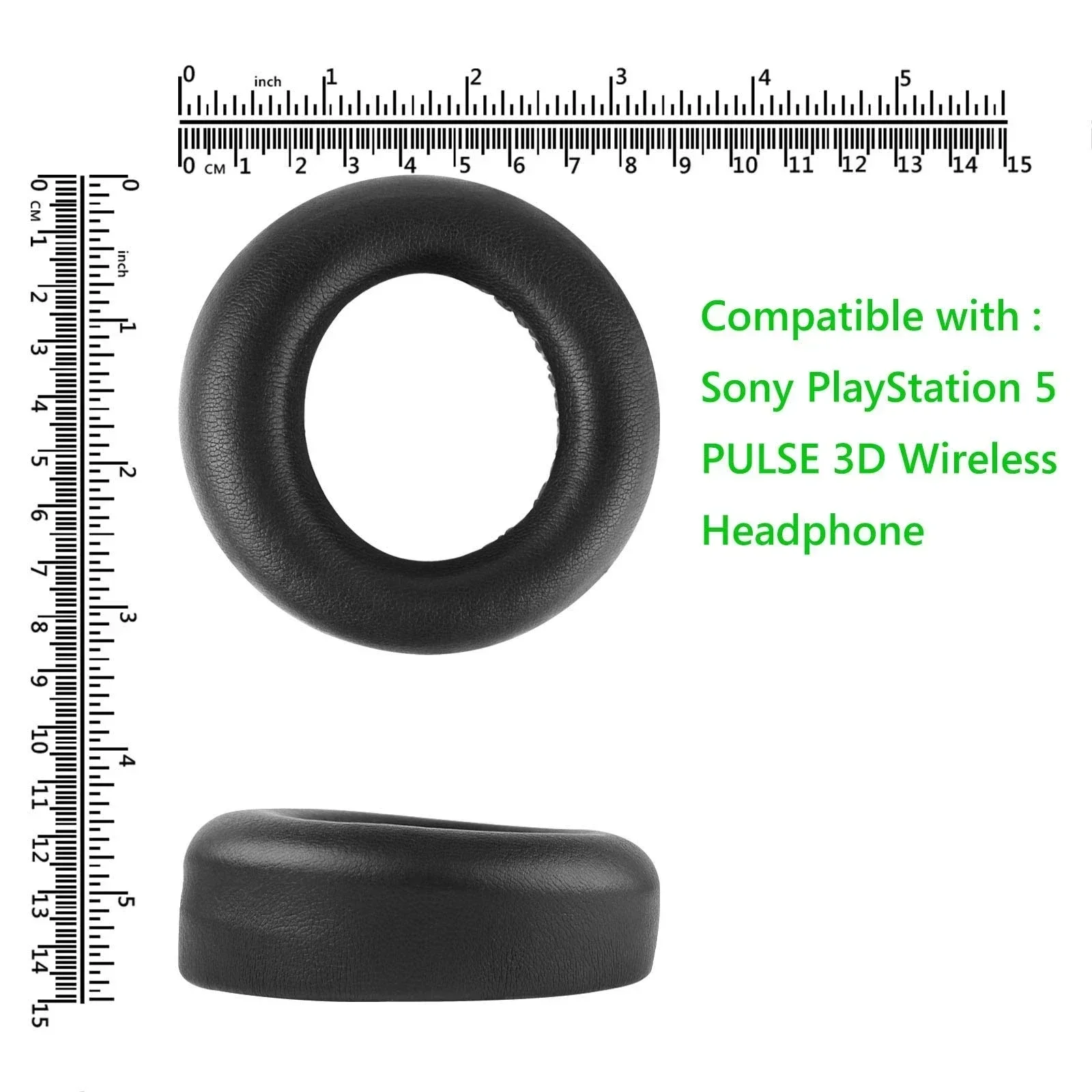Almohadillas para auriculares Sony ps5 inalámbricos PULSE 3D, almohadillas de repuesto para auriculares, cubierta para los oídos, reparación de auriculares negros