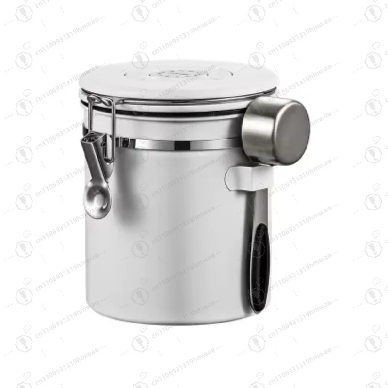 

Coffee bean storage tank, vacuum one-way exhaust, household food storage tank, with handle