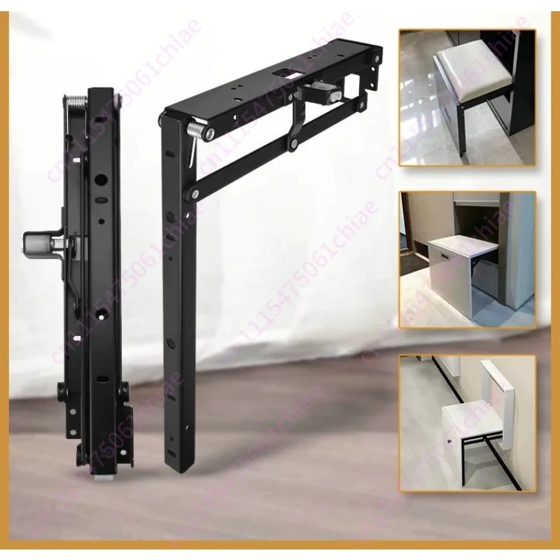Accessories Invisible Shoe Stool Support Frame Hardware Cushion Wall-mounted Hidden Chair Shoe Cabinet Folding Stool