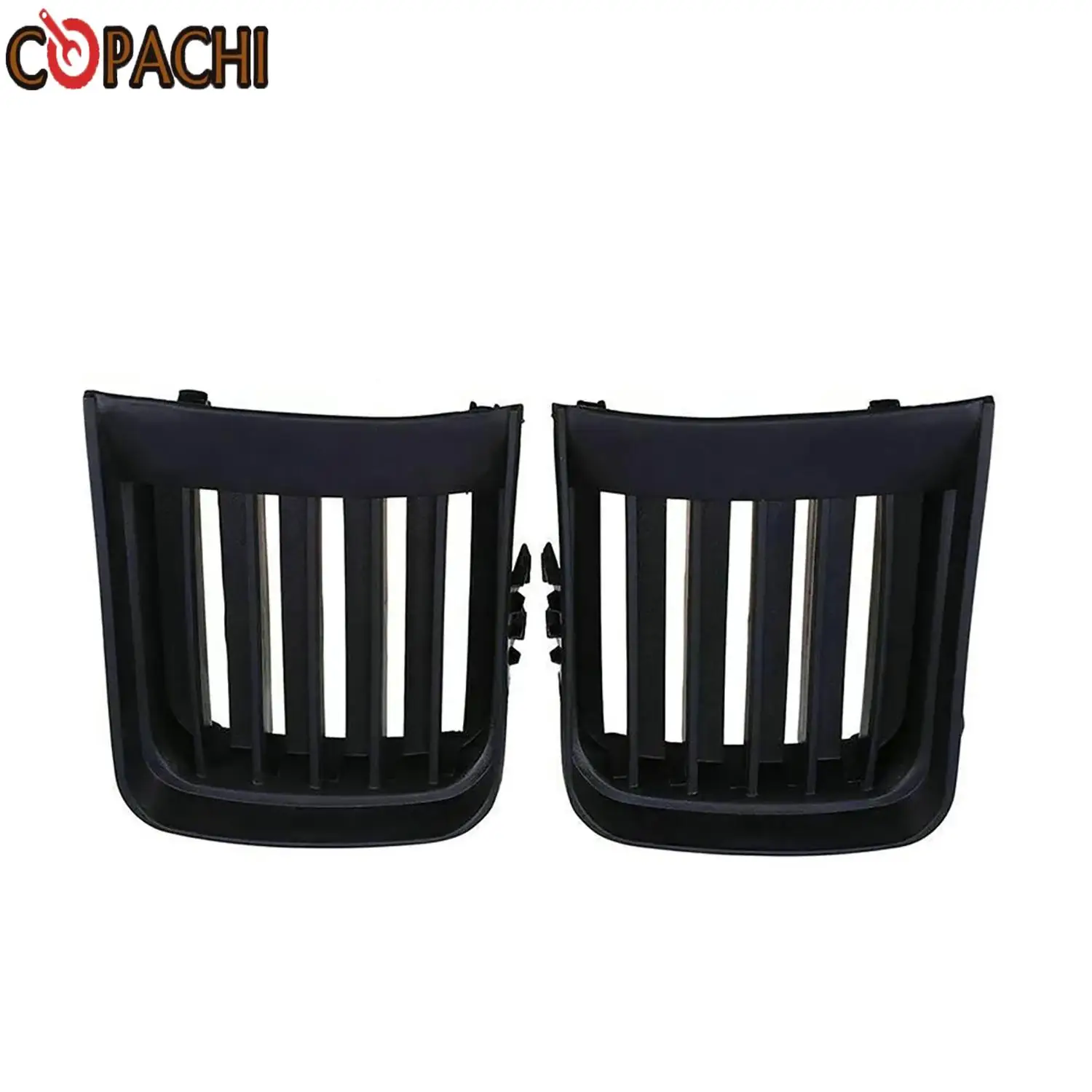 

2Pcs/Set 62256-2W100 62257-2W100 Front Bumper Fog Light Grill Cover Black For Nissan Pathfinder R50 1999-2004