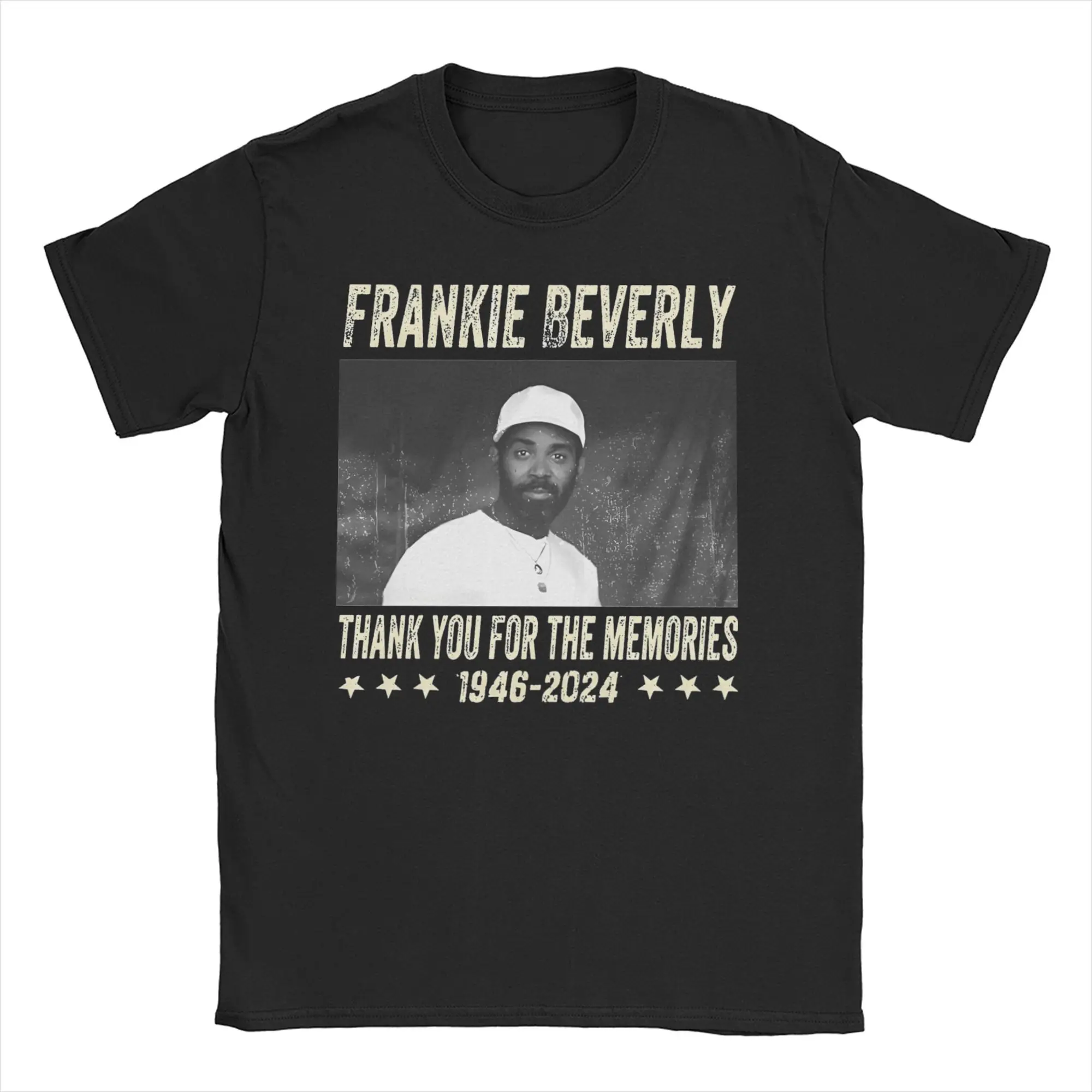 Men Women Frankie Beverly 1946 -2024 rip remember  Shirt Cotton Graphic Printing Tee Shirts  Clothing Outfits