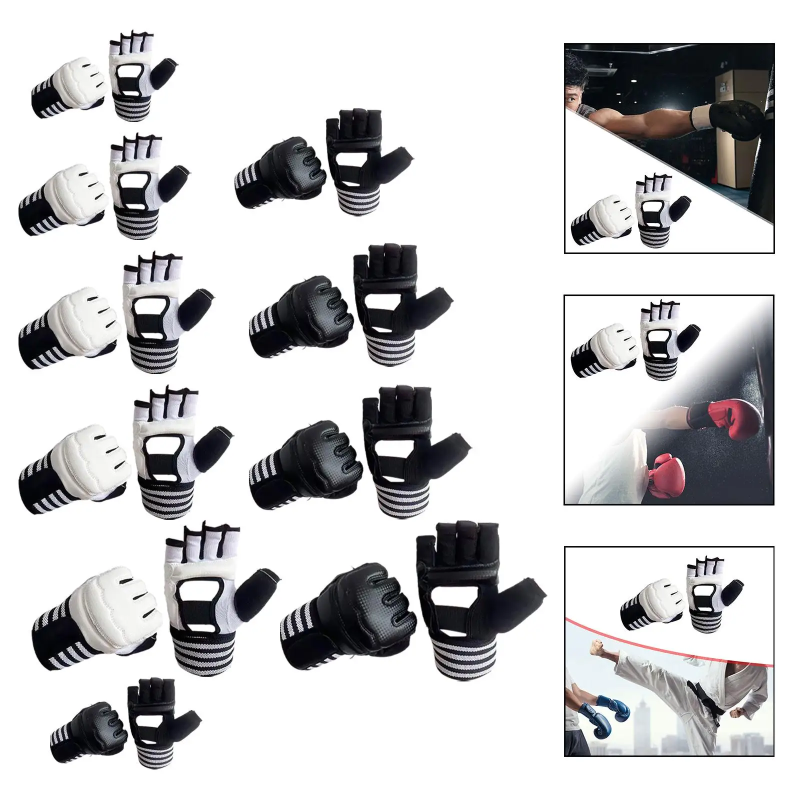 

Boxing Hand Wraps Inner Gloves Gear Quick Wraps for Sanda Exercise Sports