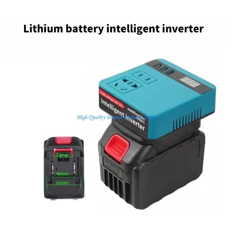 

U2JE Battery Inverter For 18V Battery Packs With 100W Power Output And Safety