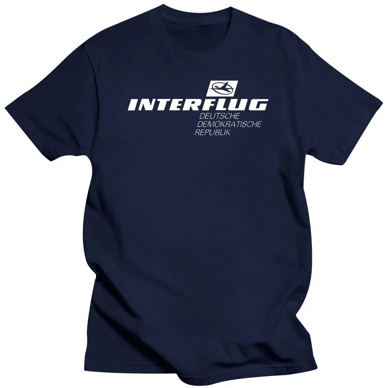 Interflug T Shirt Retro Ddr German Airlines2019 Men T-Shirt Fashion Funny Clothing Casual Short Sleeve Casual Men Tee shirt