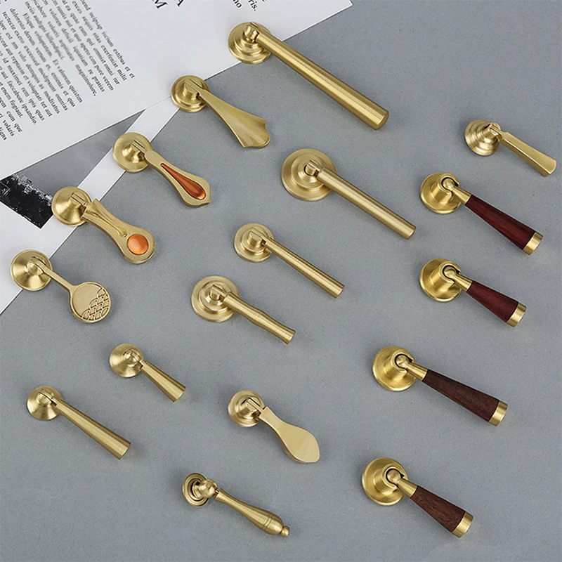 High-end 10PCS Solid Brass Pendant Furniture Pulls Handles Drawer Pulls Cupboard Wardrobe Dresser Kitchen TV Wine Cabinet Pulls