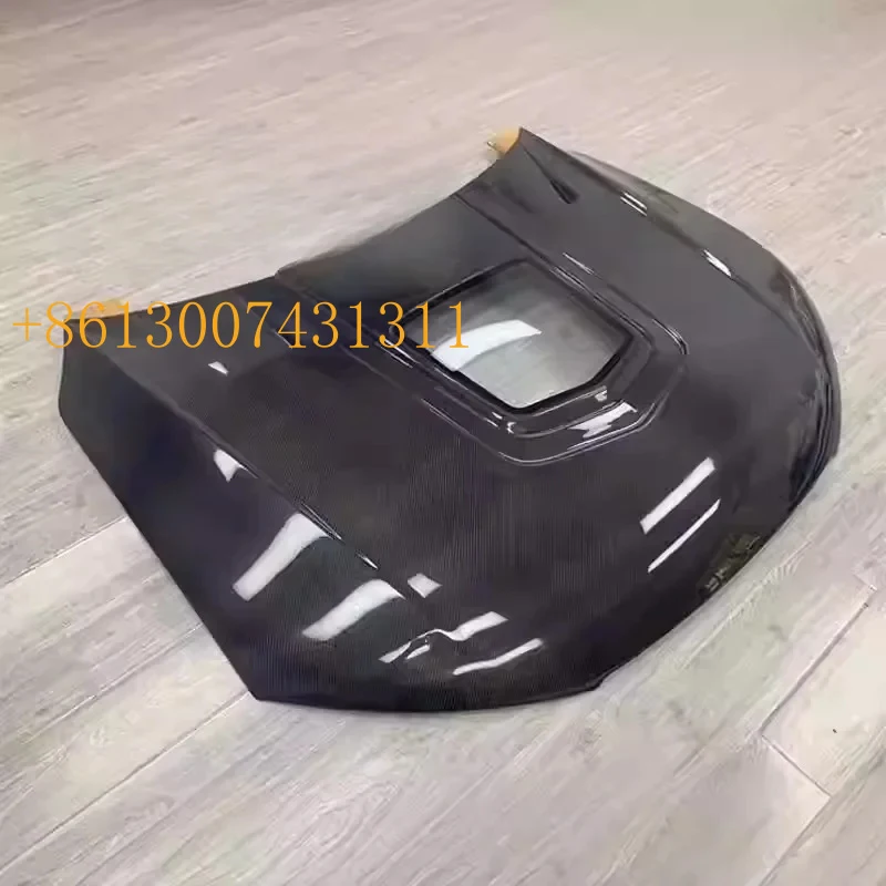 Car accessories auto parts carbon fiber semi transparent engine hood bonnet A7 S7 RS7 2012 2013 2014 2015 2016 2017 2018