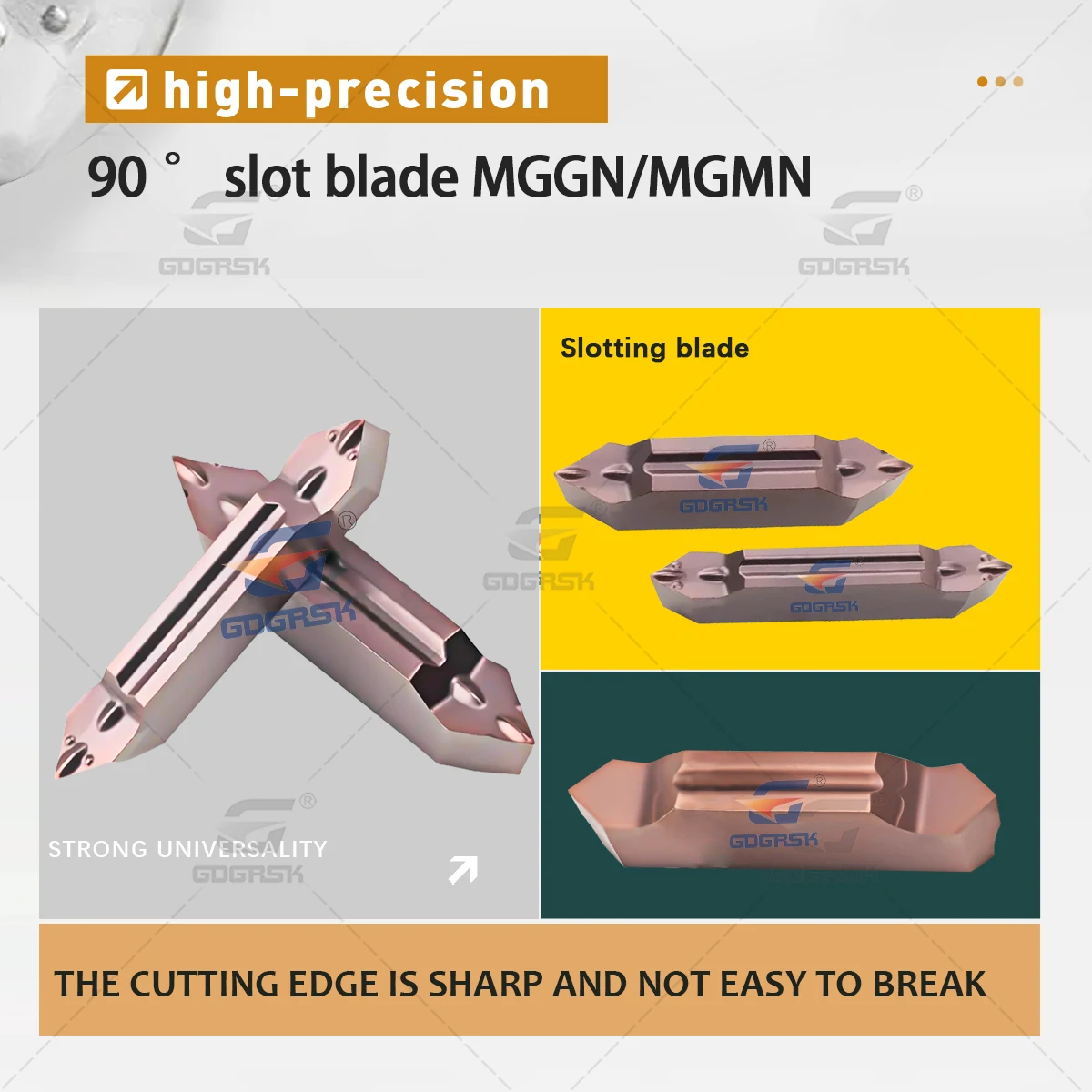 MGGN300-90 MGGN400-90 Slotted Inserts Threaded Grooving CNC Blades Tool MGGN3-6001 MGMN4-6001M CNC Lathe Hard Alloy Blades Tools