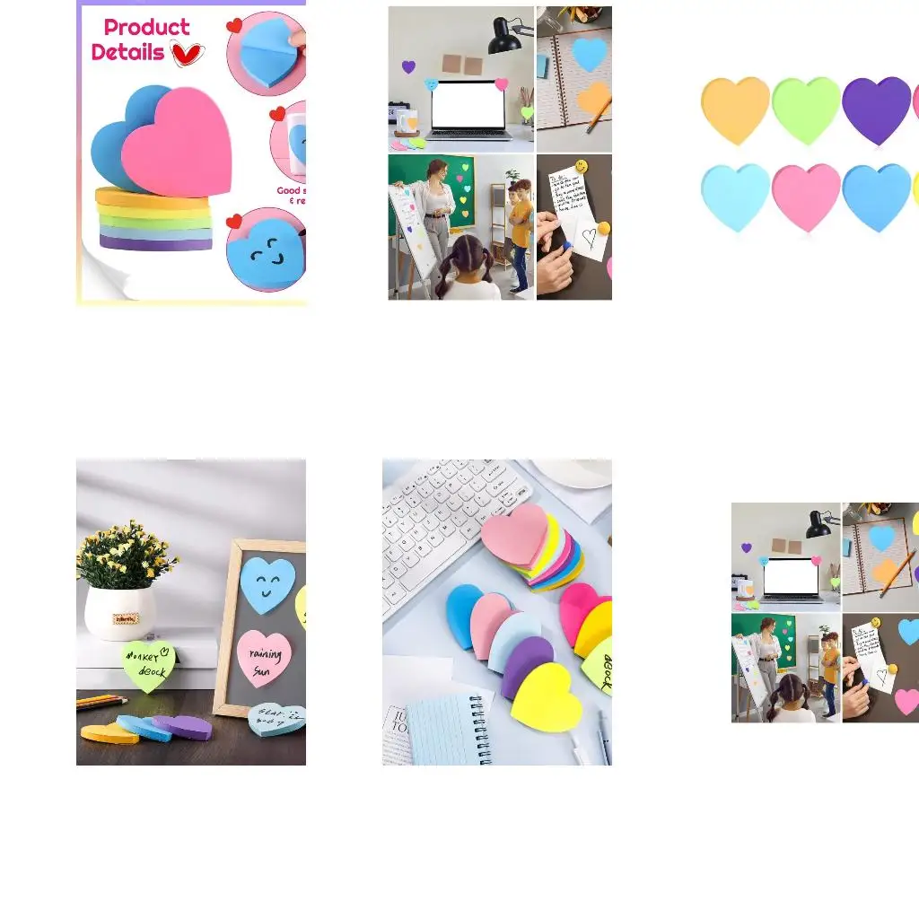  240 Sheets Fluorescent Color Adhesive Note Paper Pocket Memopad For Office
