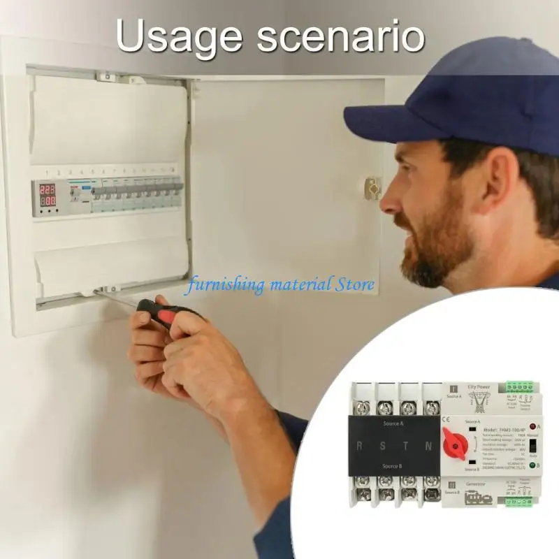 

Y5GD Electrical Selectors Switches 4P Automatic Transfer Switches Din Mounted Double Power Switches for Emergency Power