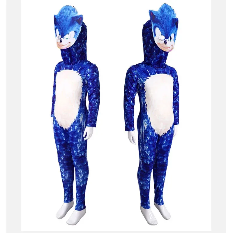 Lyou 2025 disfraces niños colas nudillos sombra erizo monos Anime Sonic Cosplay Halloween fiesta de cumpleaños Bodysui ★ ★ ★   kk.