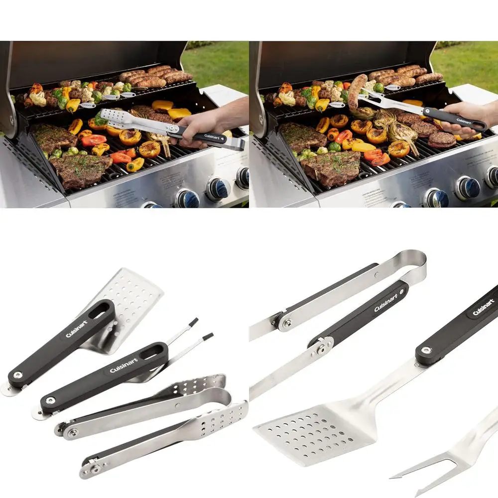 

Collapsible 4-Piece BBQ Tool Kit - CGS-1000 Model