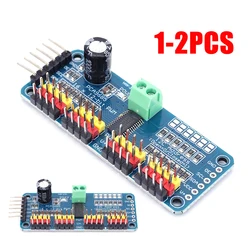 PCA9685 moduł napędu interfejs IIC 16-kanałowy 12-bitowy kontroler płyty sterownik do serwosilnika PWM dla robota Arduino/Raspberry Pi