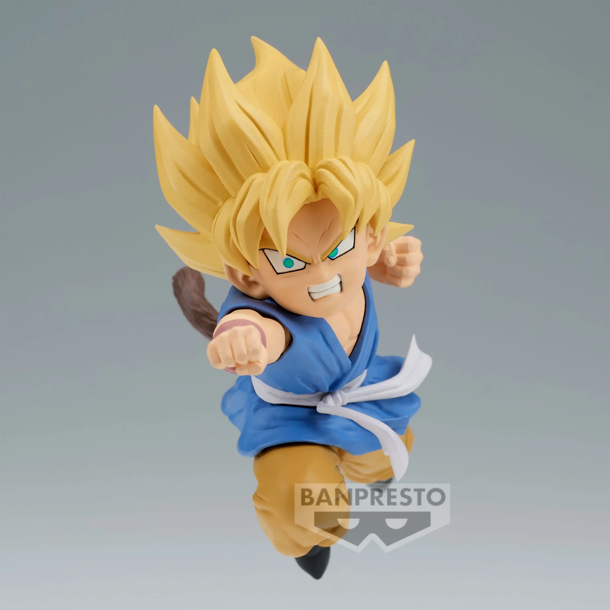 W magazynie Oryginalne anime DRAGON BALL GT MATCH MAKERS SUPER SAIYAN SON GOKU (VS SUPER ANDROID 17) Zabawki PVC Figurka akcji Bandai 9 cm