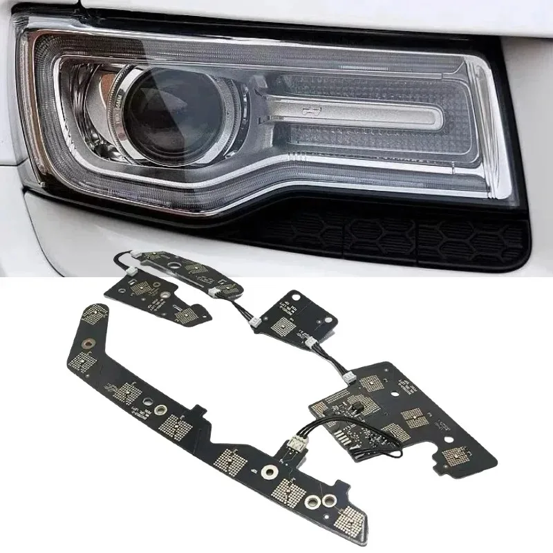 NEW LED Headlight Module DRL Daylight Module for JEEP Grand Cherokee WK2 2014 2015 2016 2017 2018 2019 2020 2021 White Light