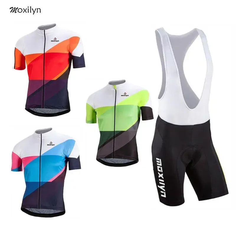 

Moxily 2019 Pro Summer Cycling Jersey Set Mountain Bike Clothing MTB Bicycle Clothes Wear Maillot Ropa Ciclismo Men Cycling Set