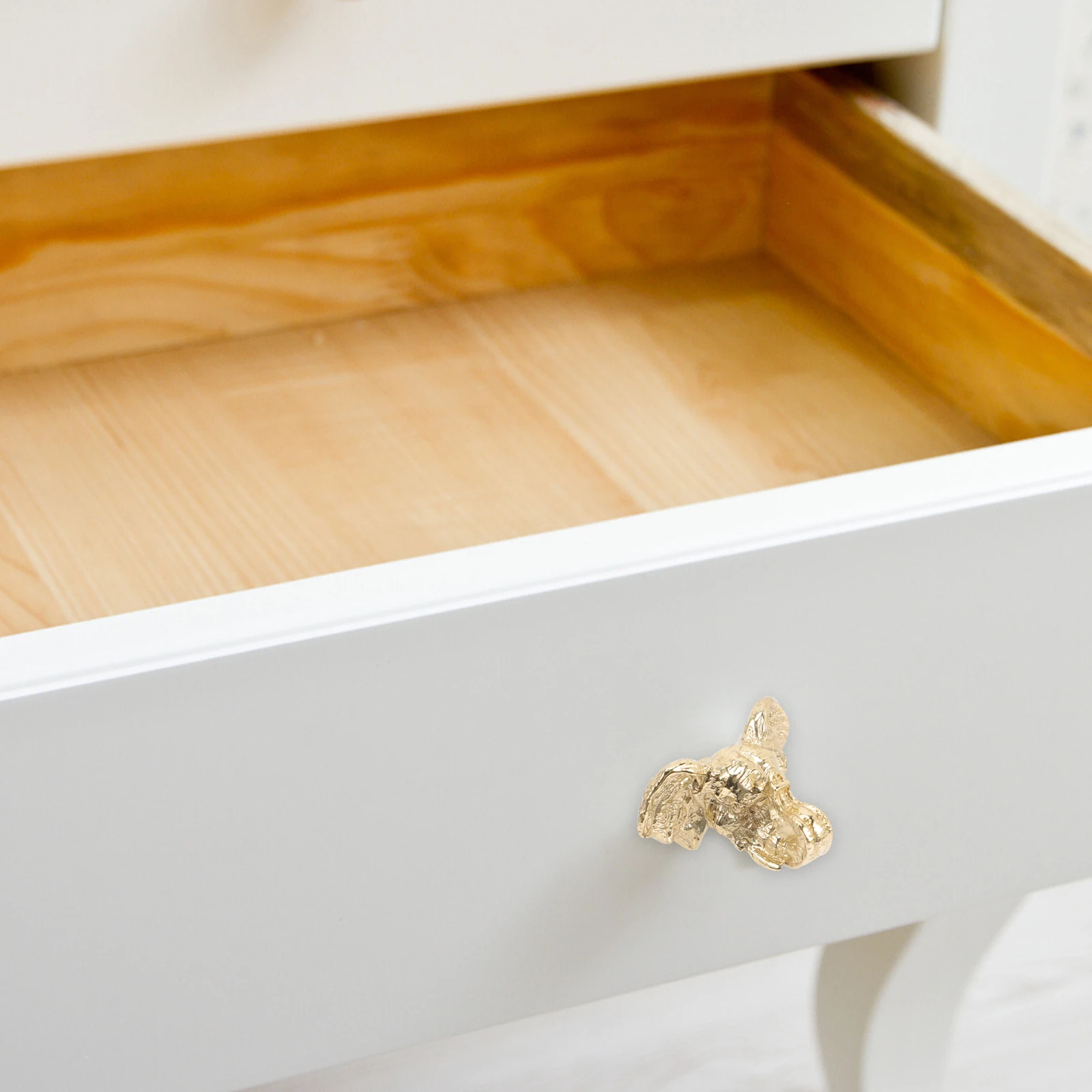 

Kitchen Cabinets Brass Elephant Head Holds Hand Doorknob Handles Cute Knobs Furniture Animal Cupboard Drawer Golden