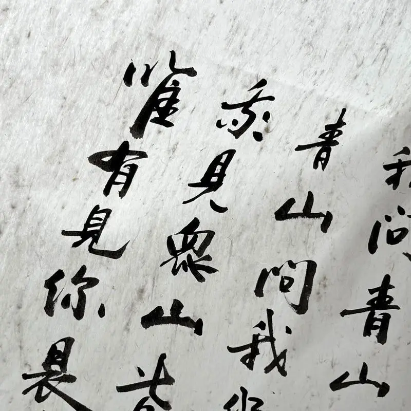 HVV 100 Sheets Yunlong Xuan Paper Semi Raw Mature for Calligraphy Artwork Handmade Rice Paper
