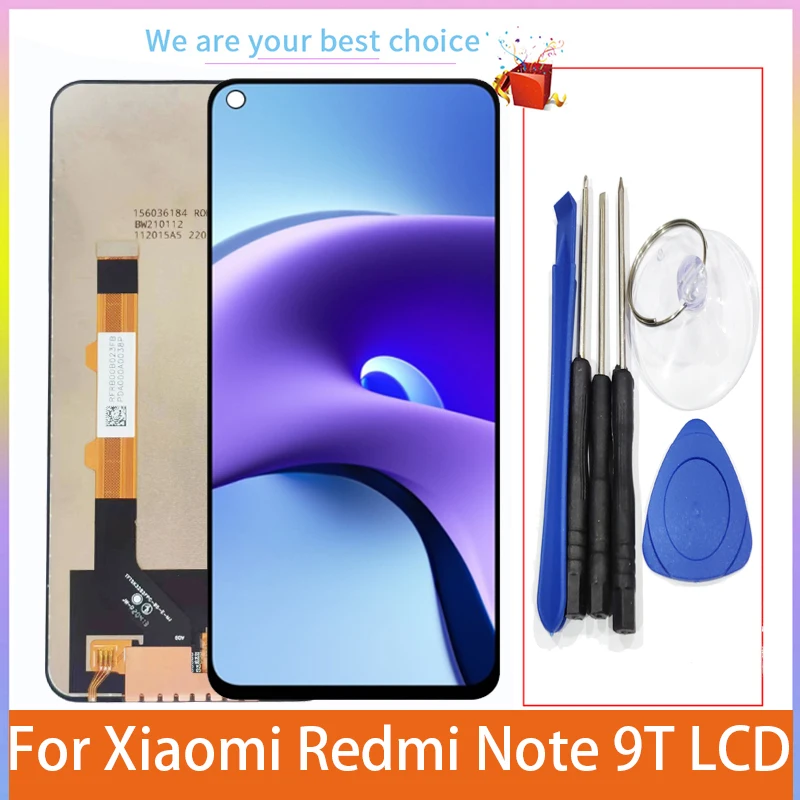 For Xiaomi Redmi Note 9T LCD Display With Frame Touch Screen Models M2007J22G J22 Panel Digitizer Replacement Parts