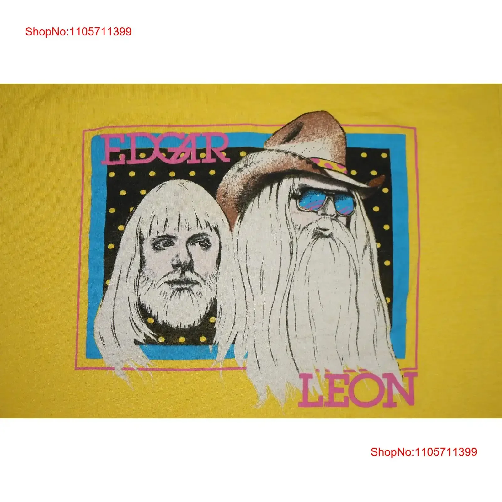 Yellow Leon Russell 1 Sided Cotton All size T Shirt MQ824 long or short sleeves vintage Washed Stylish streetwear graphic homme