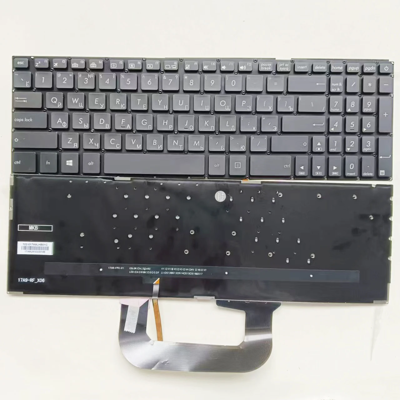 Keyboard For Asus VivoBook Pro 17 N705 N705UD N705UN N705FD with backlit Russian Layout