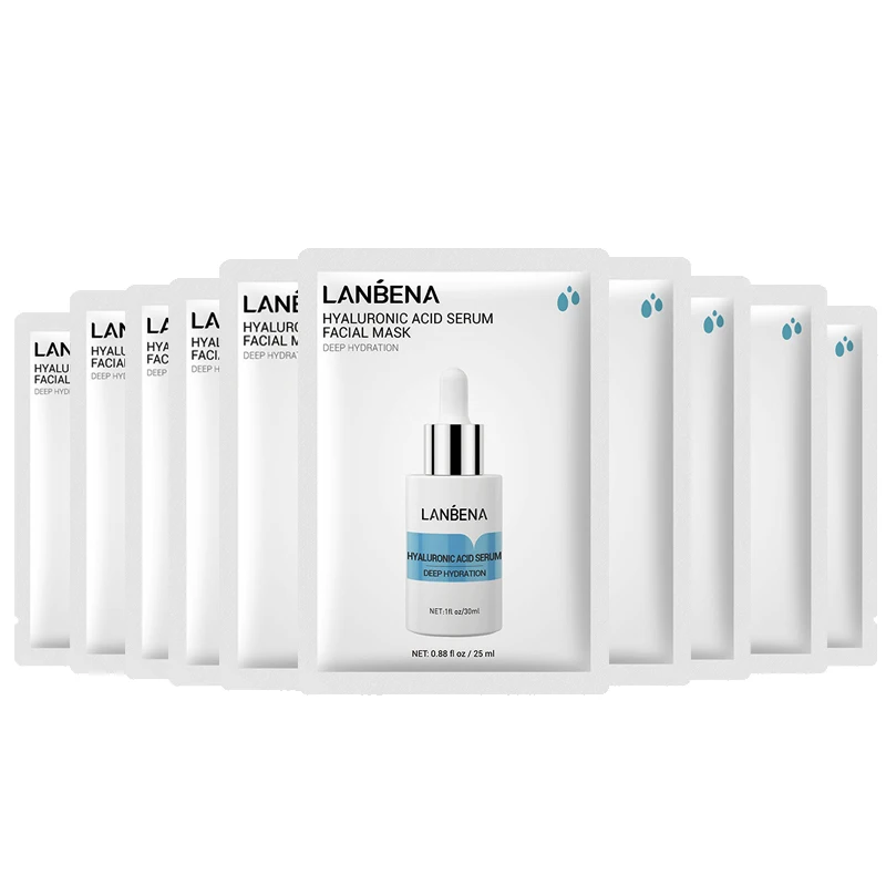 

LANBENA Hyaluronic Acid Serum Facial Skin Care Moisturizing Nourishing Silk Face Mask Sheet