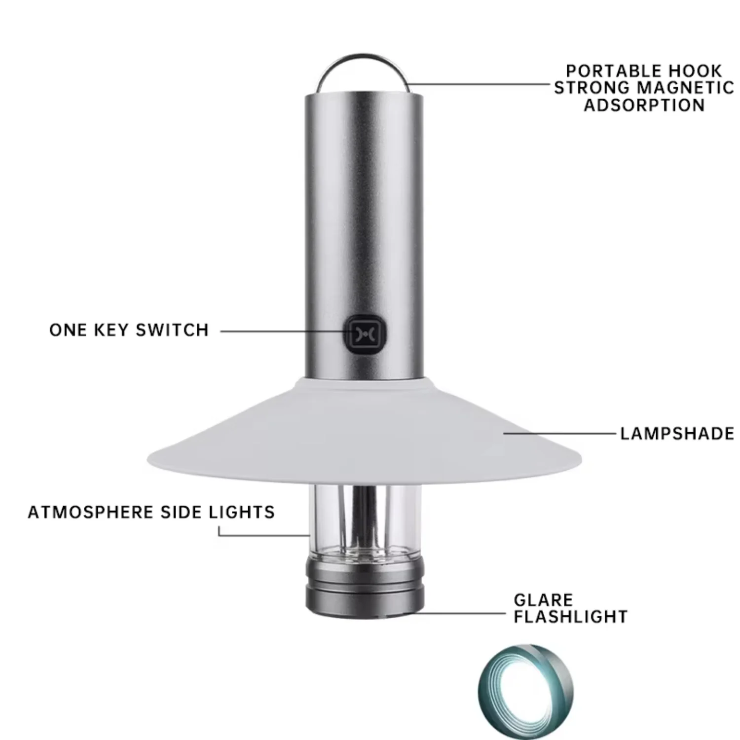 Camping Light Lighting  Work Light Emotional Light Outdoor Rechargeable Ultra Long Life Flashlight