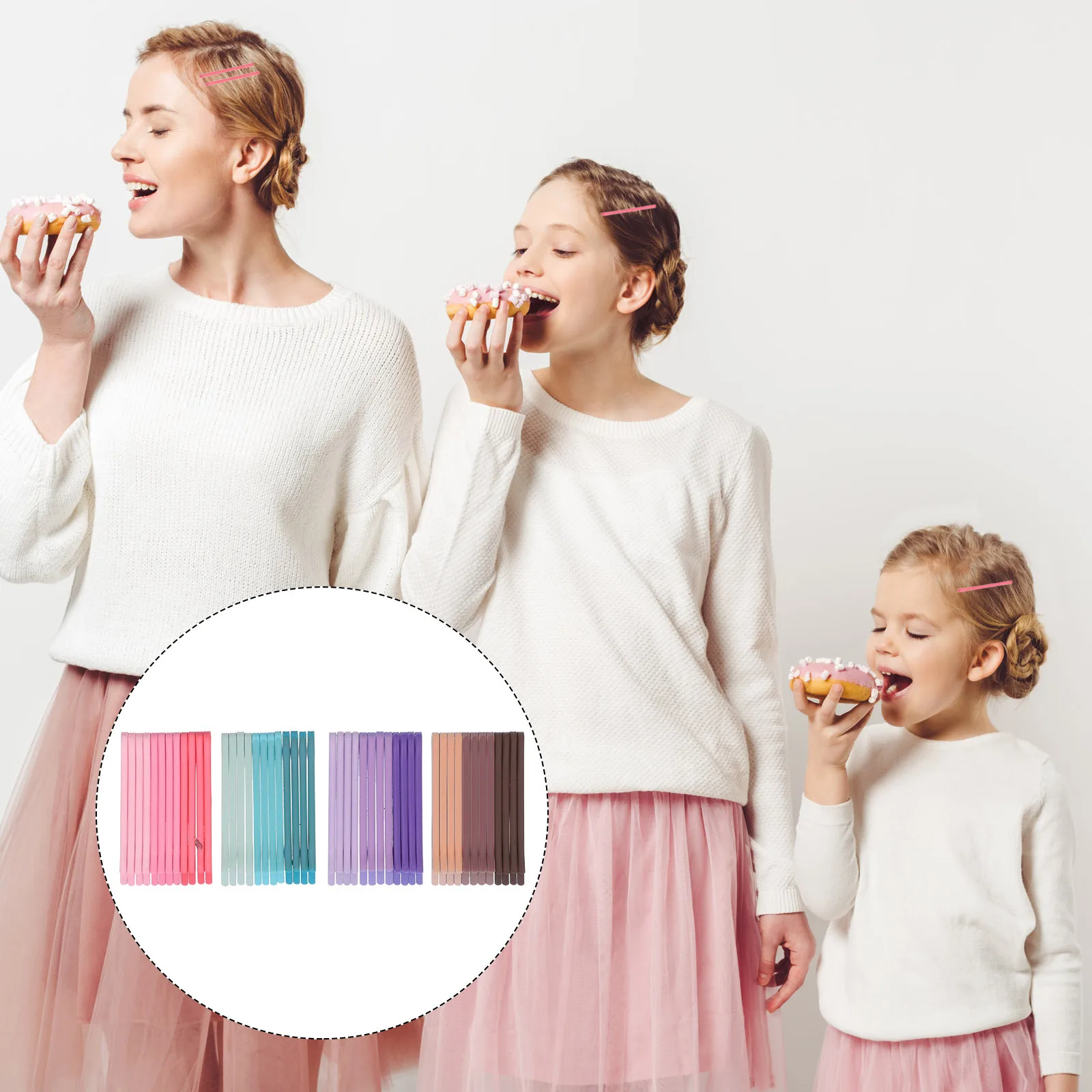 

48pcs Metal Hair Clips For Women Candy Colors Barrettes Styling Tools Hair Accessories Alloy Hairpins Girls Decorative Clips