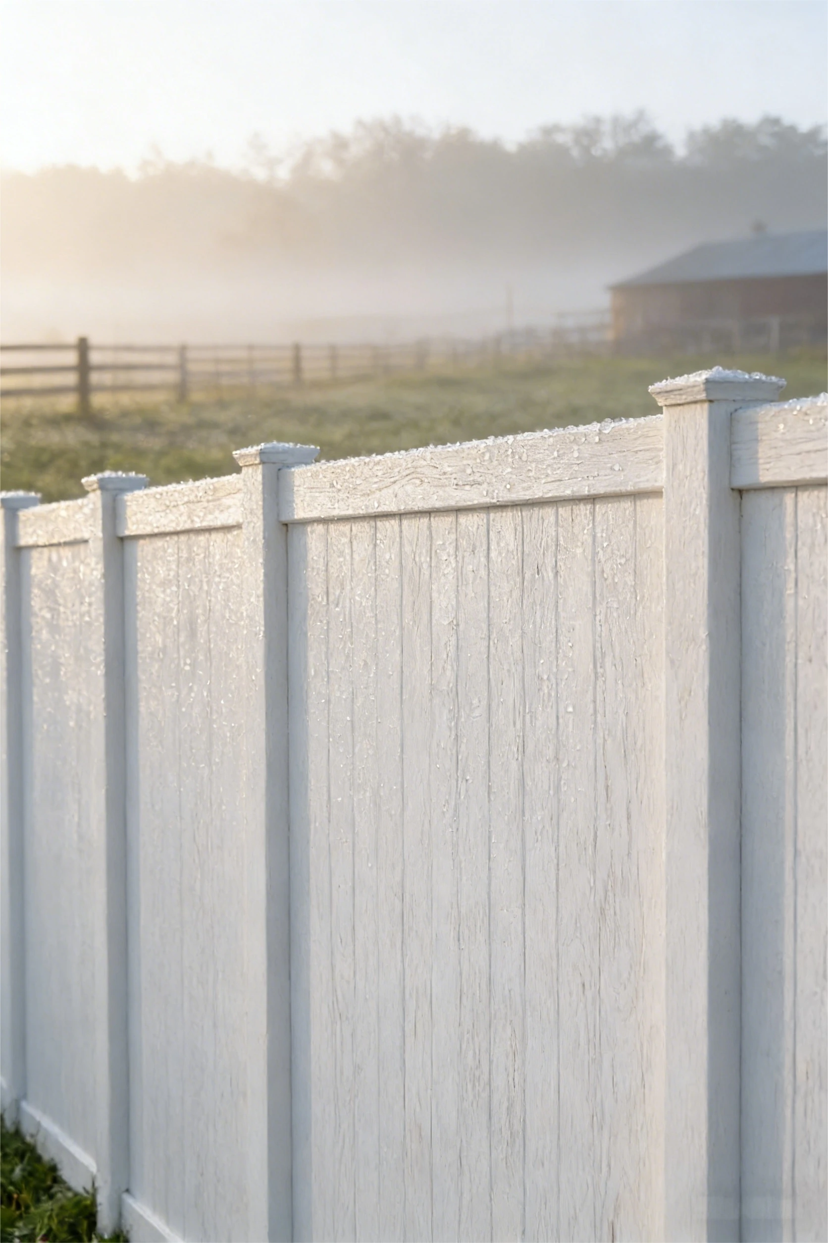 Fence, with UV-resistant Finish, PVC Outdoor Barrier, with Easy Assembly, 1.5-2m Modern Waterproof Garden Enclosure