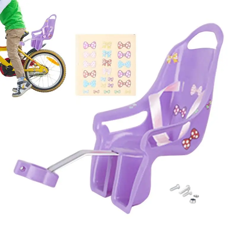 Cute for Doll Bike for Seat Girls Bike Attachment Bike School Girl Kids Children Bicycle Accessories for Doll with Safe