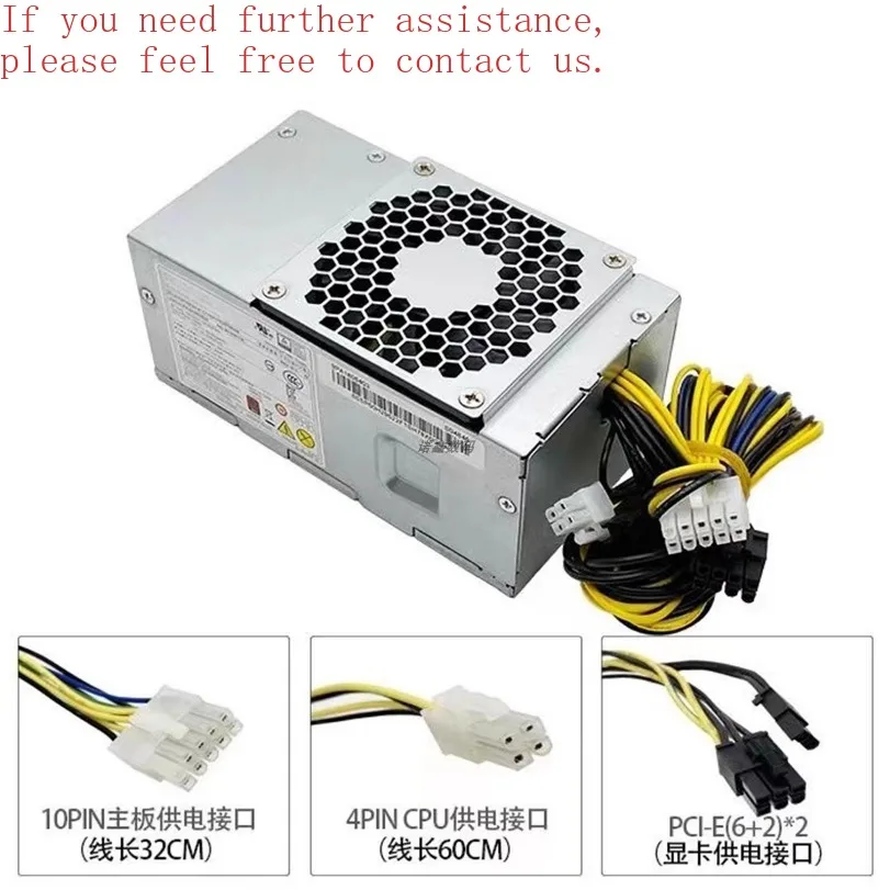 500W 10Pin TFX Power Supply Upgrade For Lenovo HK280-72PP PA-2181-2 PCG010 FSP500-20TGBAB SFF Small Case Graphics Card （ 0001)