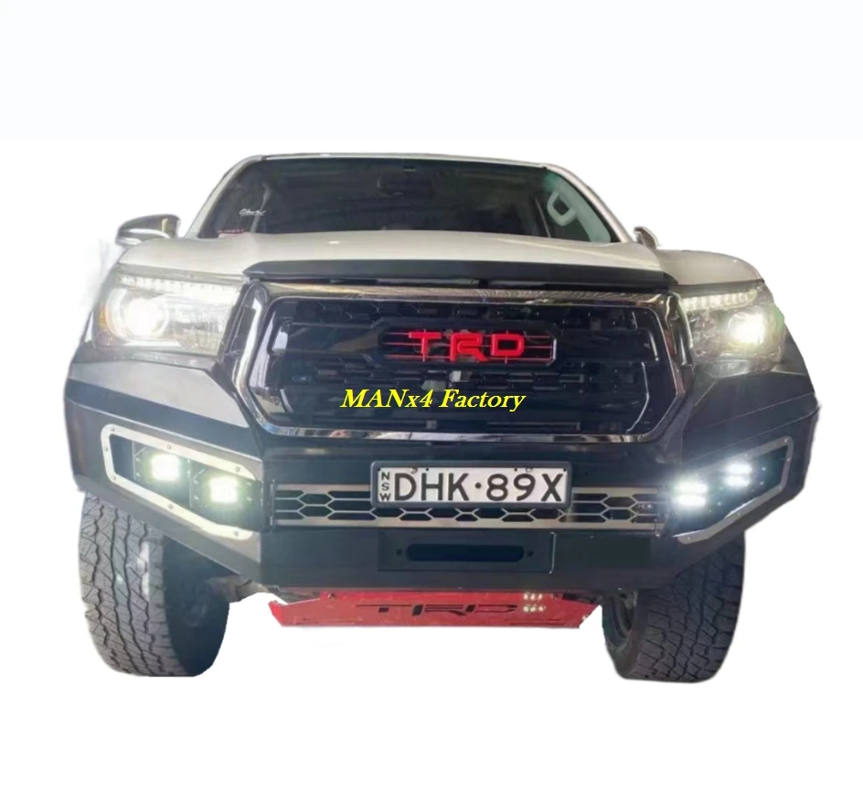 High Quality Front Bumper Rear Bumper Steel Bull Bar for Hilux 19-20 Rocco