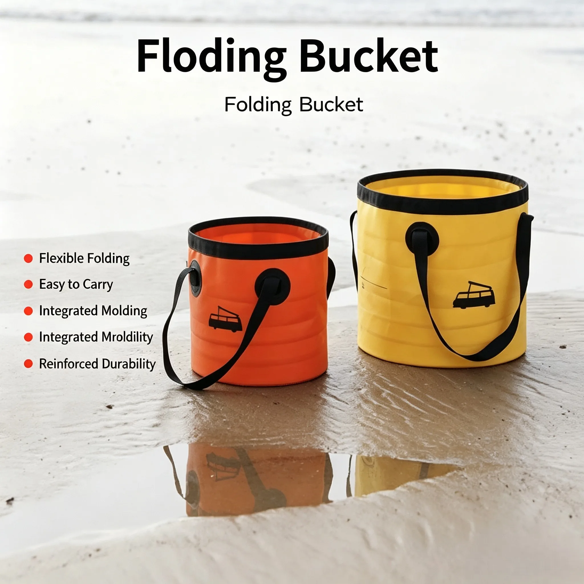 Collapsible Water Bucket Portable PVC Container Outdoor Camping Fishing Car Washing Laundry Foldable Pail 10L 20L Multicolor