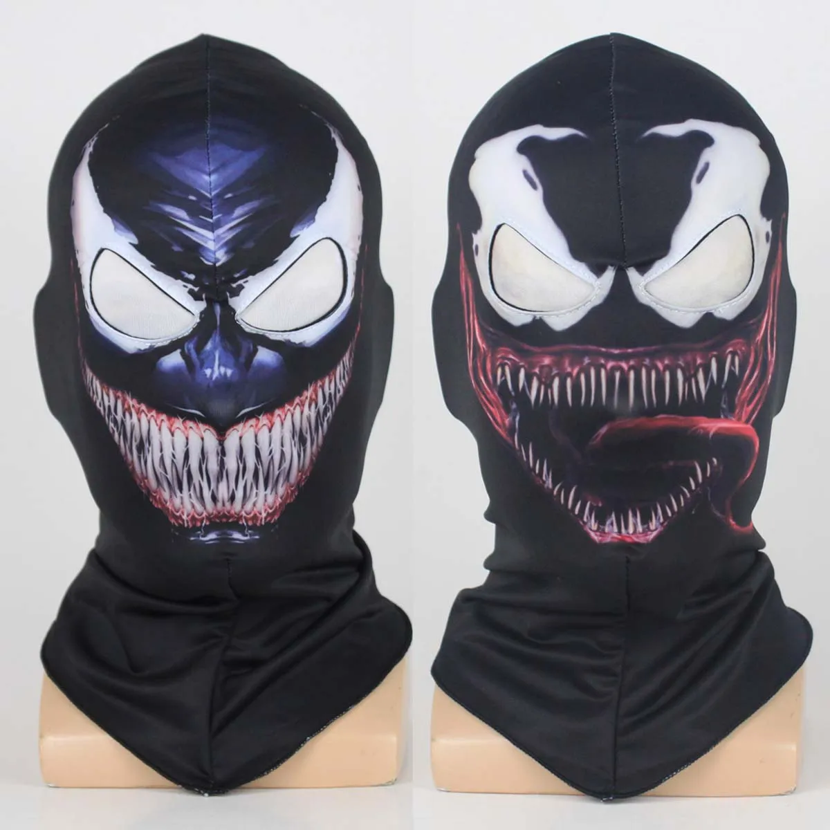 Venom Balaclava Mask Cosplay Outdoor Superhero Motorcycles Riding Skull Face Shield Halloween Party Dress Up Costume Props