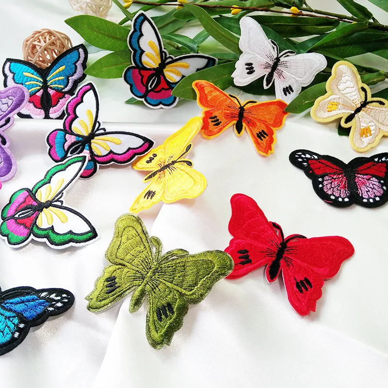 37 Color Butterfly Embroidery Patches for Clothing Patch Iron on Patches for Children\'s Clothes Sports Shoes Patch Embroidered