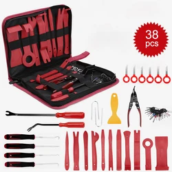 Auto Trim Puller Set Car Interior Disassembly Kit Plastic Trim Removal Tool Car Clips Puller Diy Panel Tools Car Portable Tools