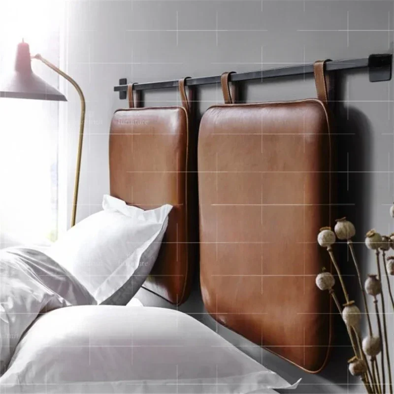 Creative cushion soft bag electric headboard bench backrest simple leather wall stool