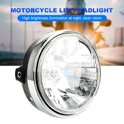 For Suzuki Bandit 74A Honda Sapphire 250 VT250 Motorcycle Led Headlight Round Crystal Headlamp Super Bright 12V 35W P43T