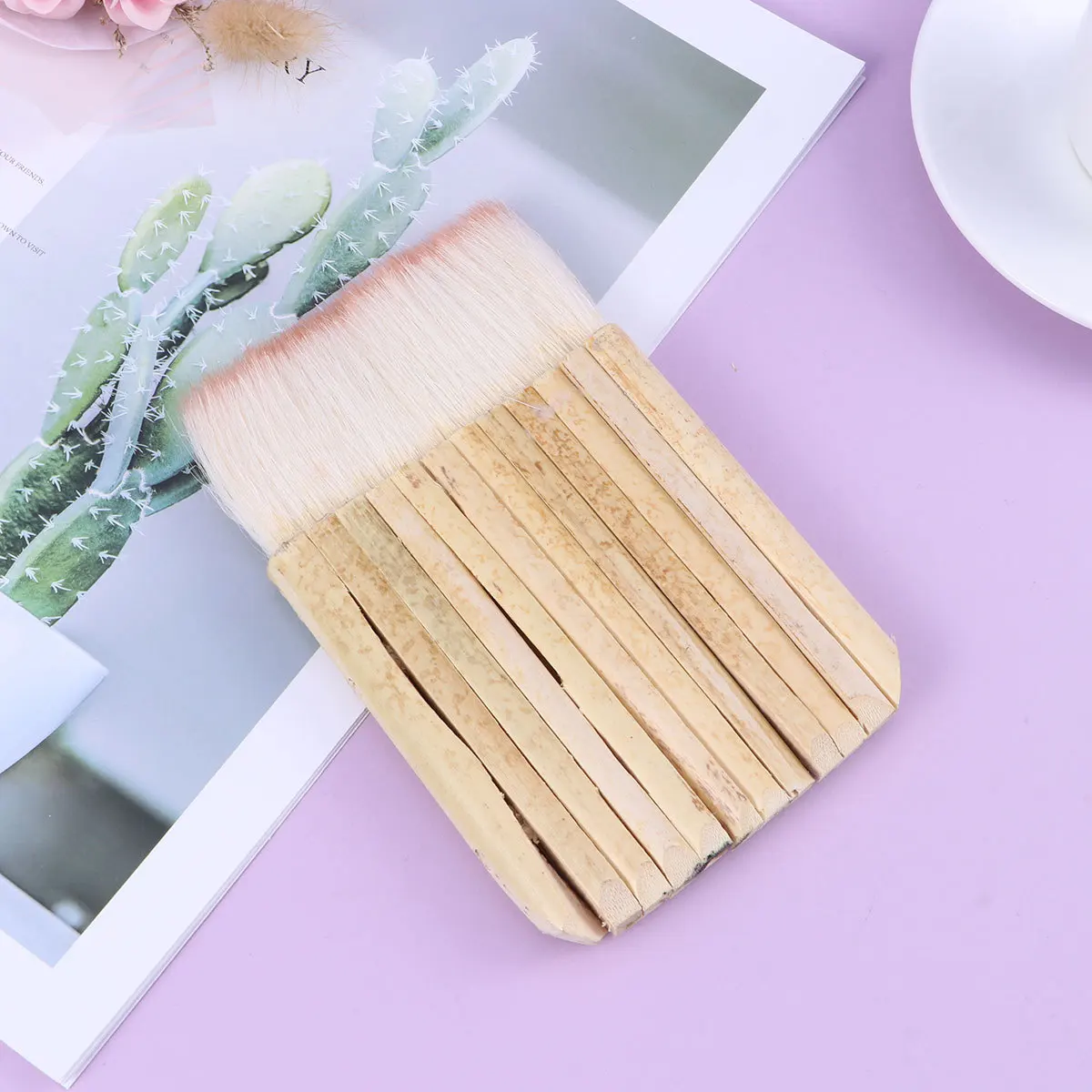 

1pc 12-Tube Wide Tip Pen Brush For Tube Brush Pen Oil Acrylic Watercolor Painting Multi-Row Bristles Art Craft Pottery Tool