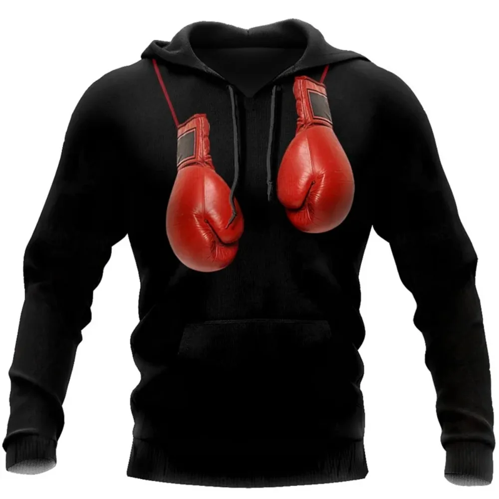 Sweats à capuche College 3D Boxe Punch pour hommes et femmes, Streetwear pour enfants, Pull à manches longues, Survêtements décontractés PVD, Mode