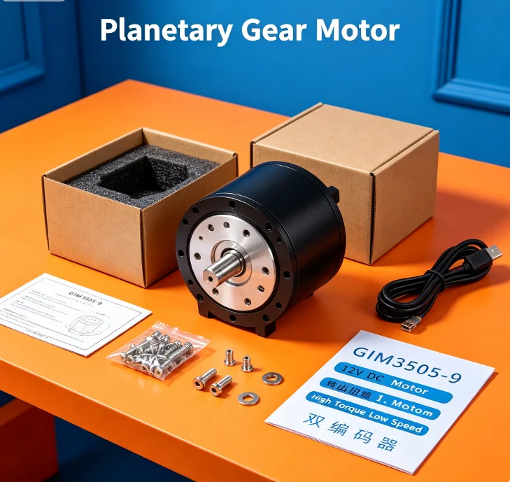 GIM3505-9 Integrated Planetary Joint Module Dual Encoder Robot Motor Small Gear Motor