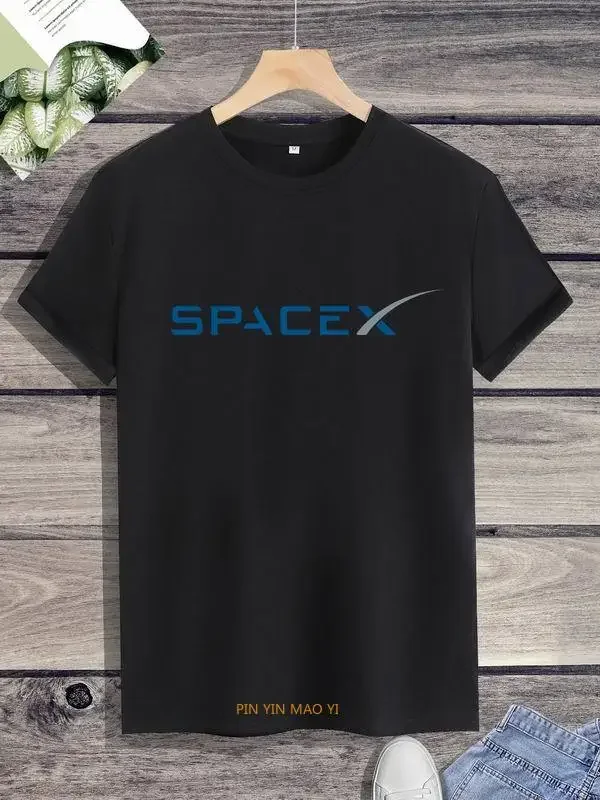 Space X   Logo T Shirt   SpaceX T-Shirt Men\'s  Cool Boyfriend\'s Plus Keep Forging Ahead Tshirt  Hot Sale Unisex  men clothing